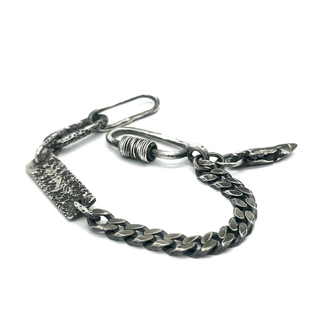 Entropy Silver Bracelet