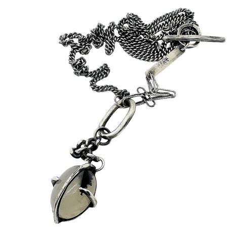 Flaxo Silver Pendant Necklace