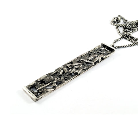 Seth Silver Pendant Necklace