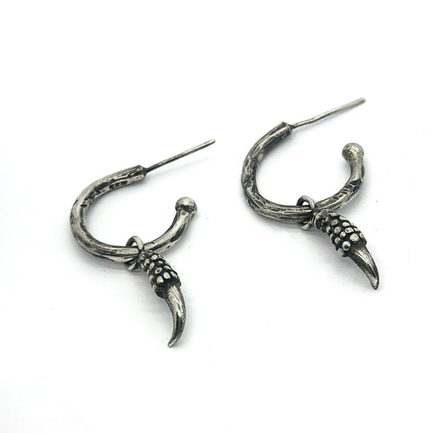 Corvus Silver Earrings