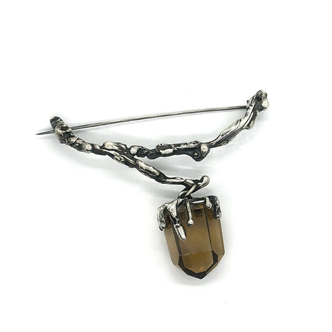 Nemesis Silver Brooch