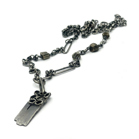 Attrition Silver Necklace
