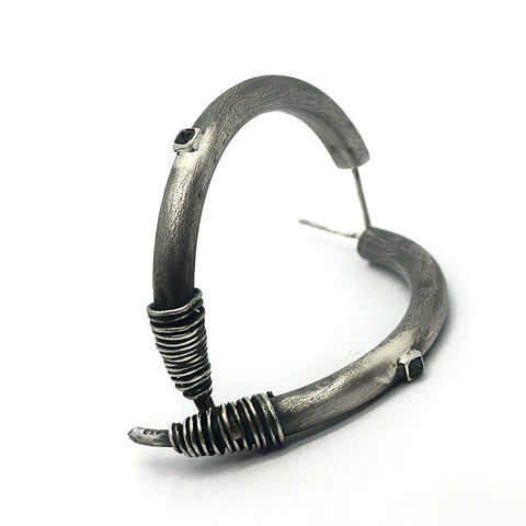 Fable Silver Hoop Earrings