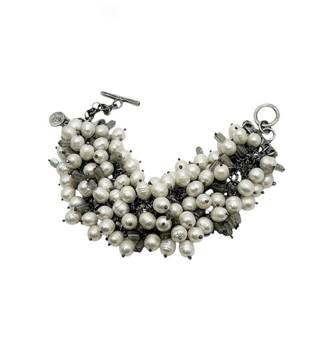 Buzi Silver Bracelet Freshwater Pearl