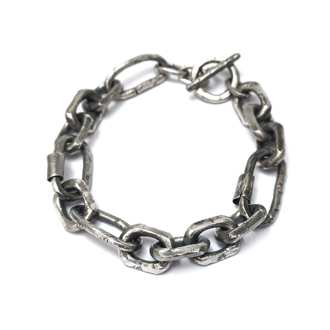 Darius Solid Silver Bracelet