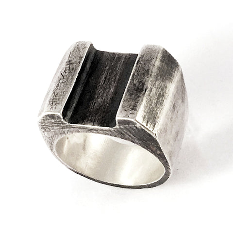 Lisya Solid Silver Ring